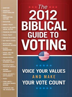 cover image of The 2012 Biblical Guide to Voting